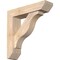 Ekena Millwork Funston Slat Smooth Bracket w/ Offset Brace, Douglas Fir, 5 1/2"W x 22"D x 22"H BKT0604X22X22FST06SDF - alternate 1